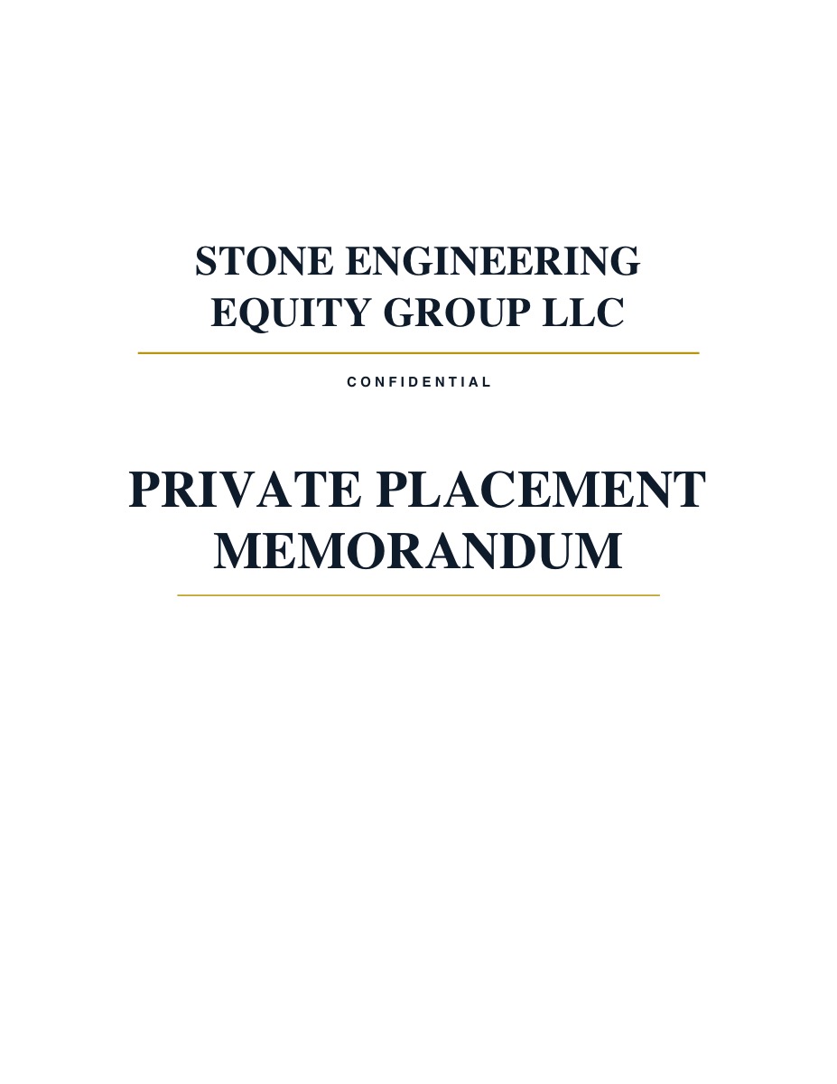Private Placement Memorandum